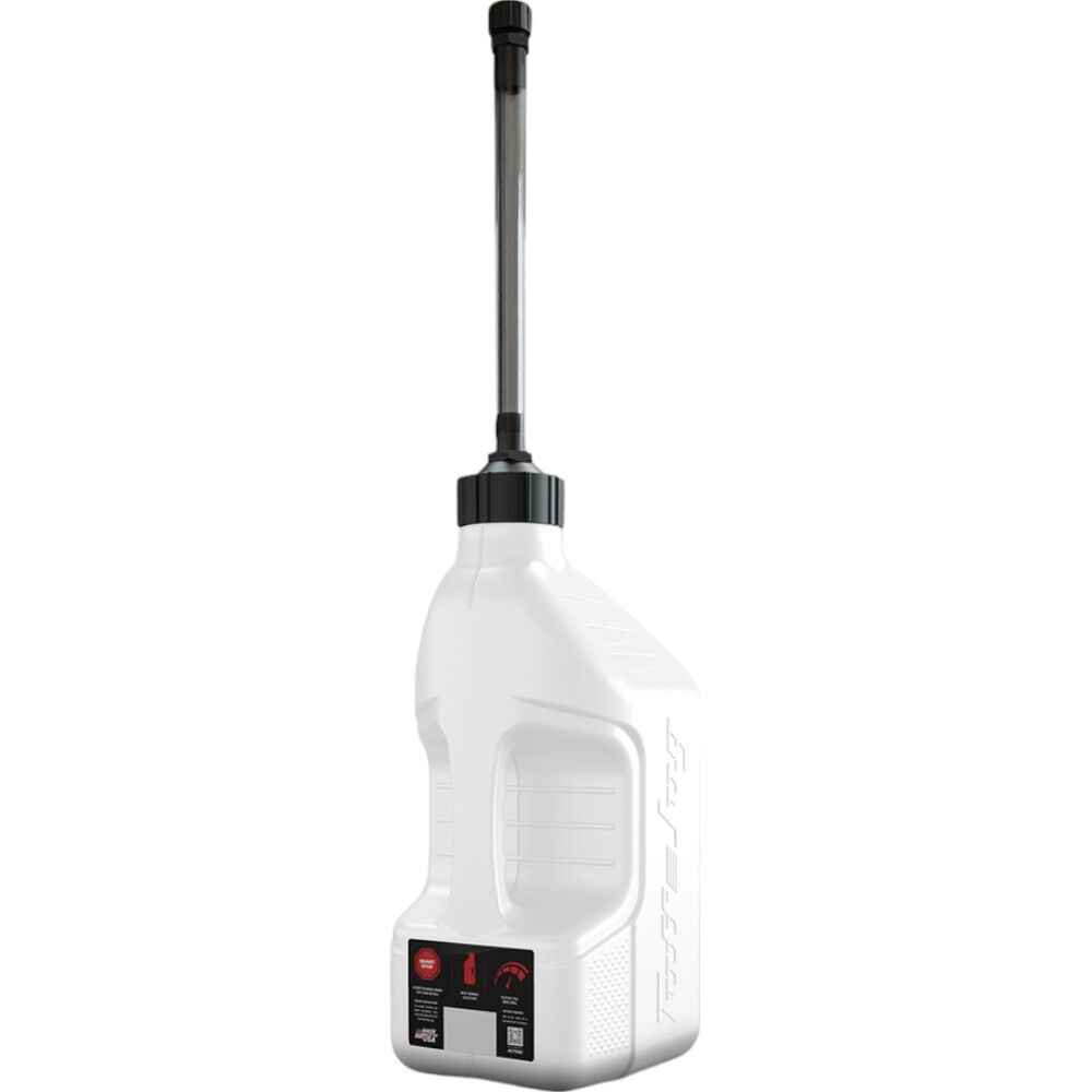 TUFF JUG GEN 3 10L WHITE STANDARD CAP AUTO SHUT-OFF FUEL CAN