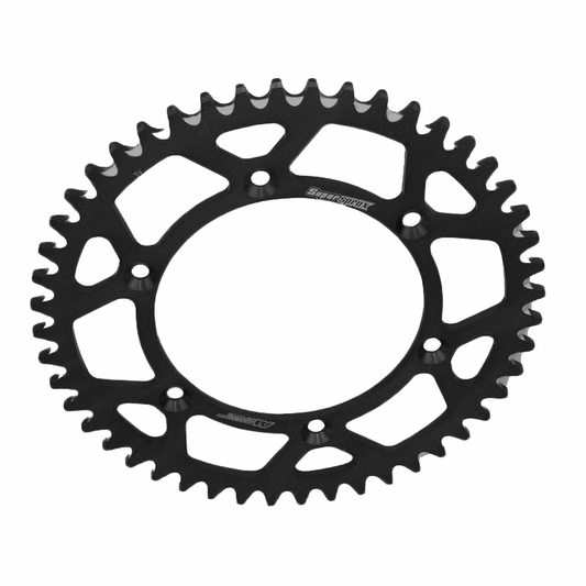 SUPERSPROX YAMAHA YZ / YZF / WR / WRF BLACK ALLOY REAR SPROCKET