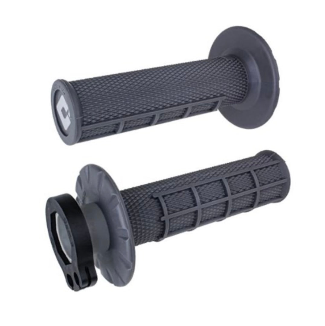 ODI MX HALF WAFFLE LOCK ON GRIP GRAPHITE 2T / 4T
