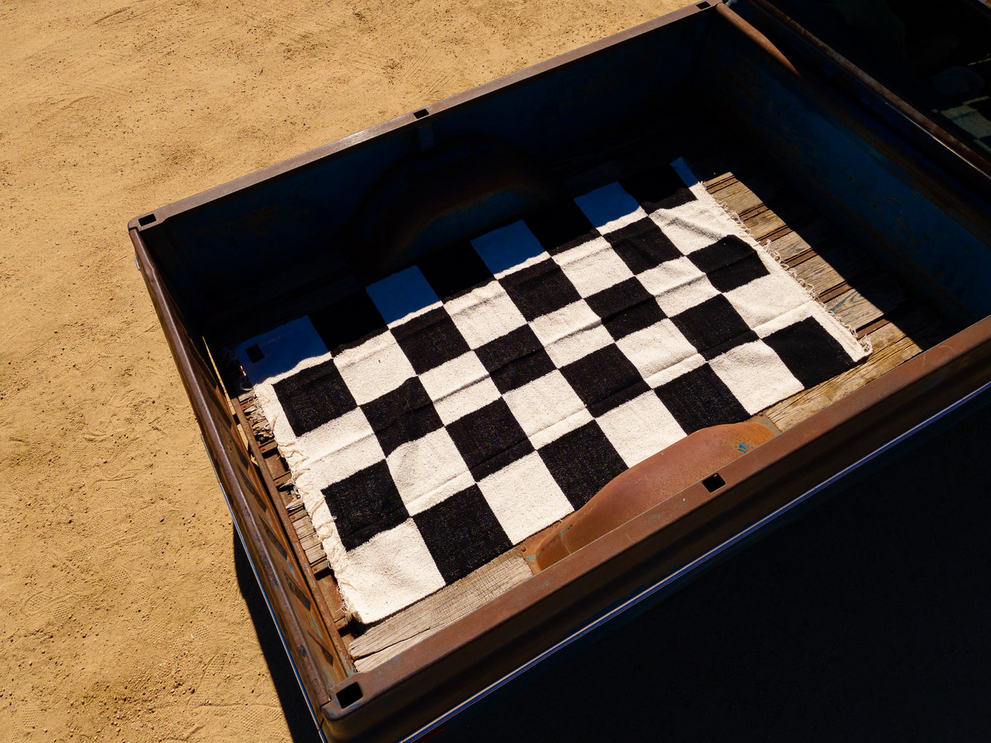 Thrill Seekers Chex Blanket - Black/Bone