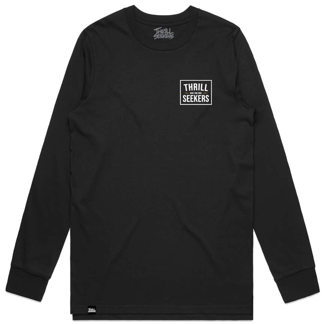 Thrill Seekers Core Long Tee - Black
