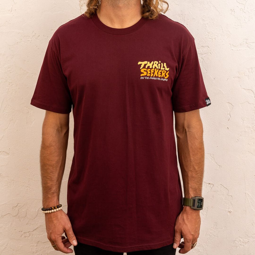 Thrill Seekers - Vacancy Tee Burgandy
