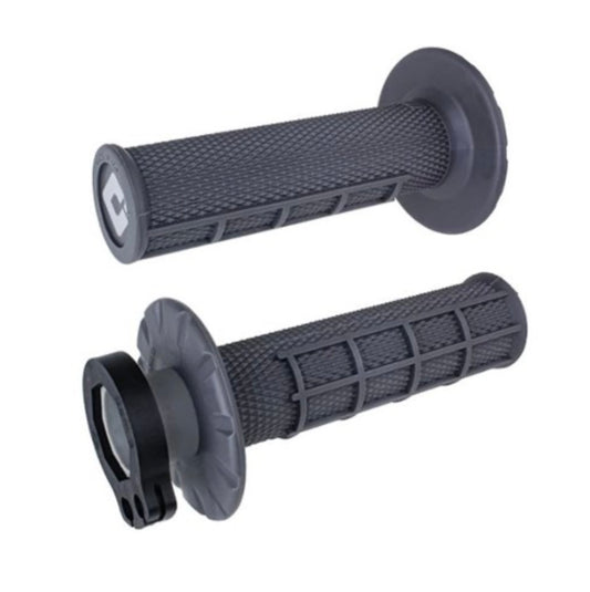 ODI MX HALF WAFFLE LOCK ON GRIP GRAPHITE 2T / 4T