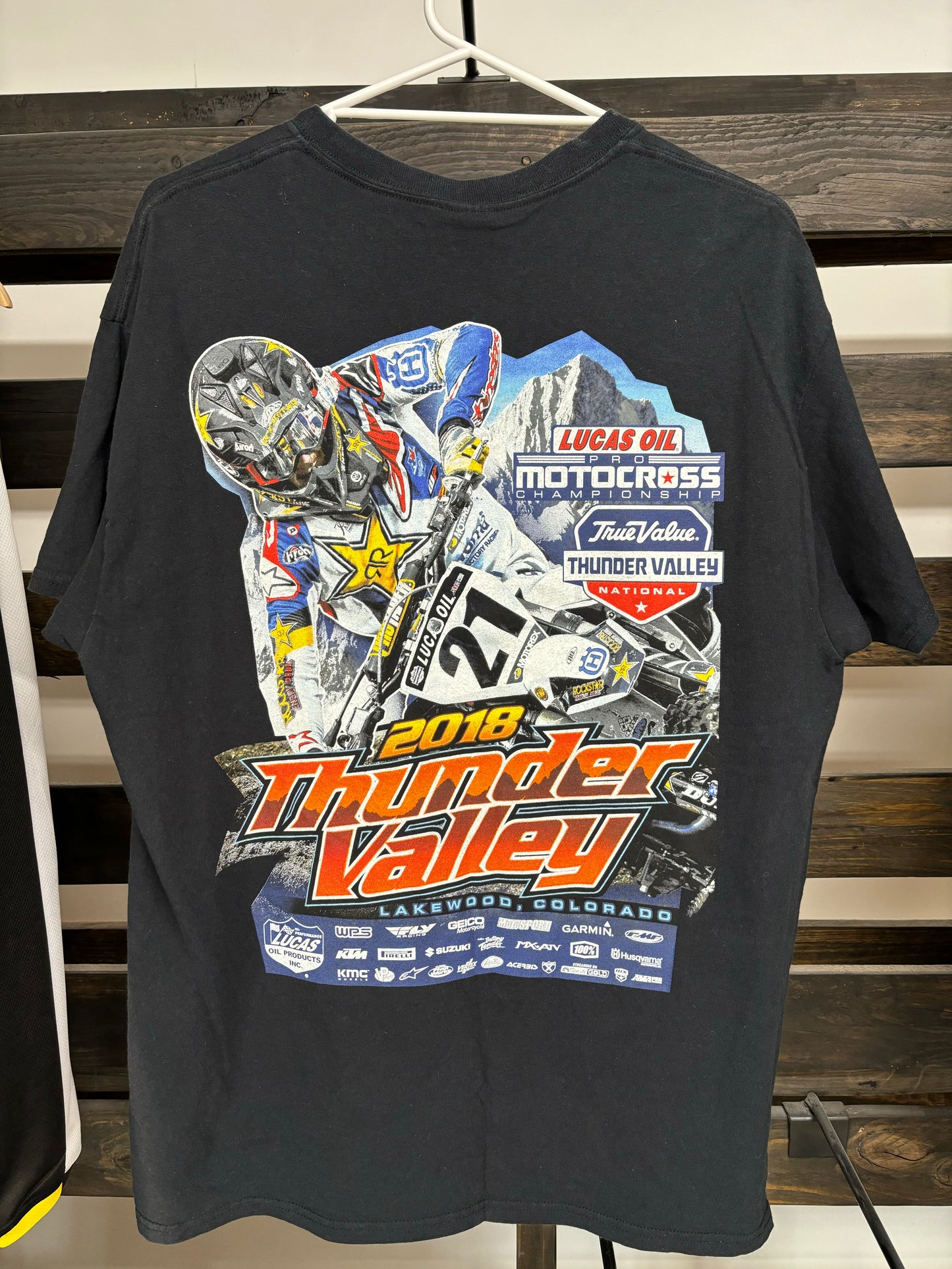 2018 THUNDER VALLEY PRO MOTOCROSS MERCH TSHIRT LARGE JASON ANDERSON