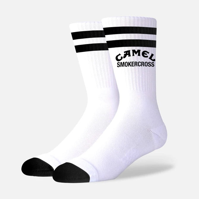 WEBIG CAMEL SMOKERCROSS SOCKS - WHITE