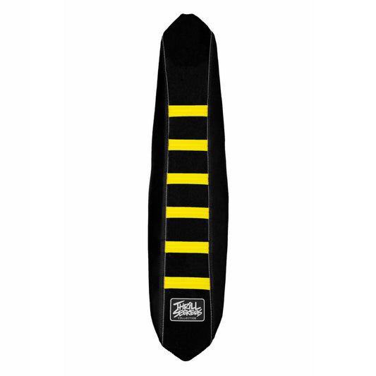 Suzuki 01-09 RM125/250 BLACK/BLACK/YELLOW - RIBBED